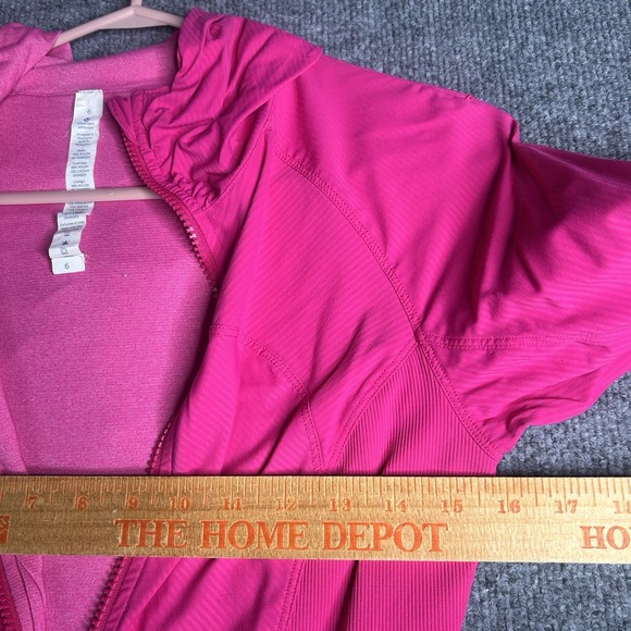 Lululemon Athletica In Flux Jacket Full Zip Size 6 Pink Activewear - Picture 10 of 10